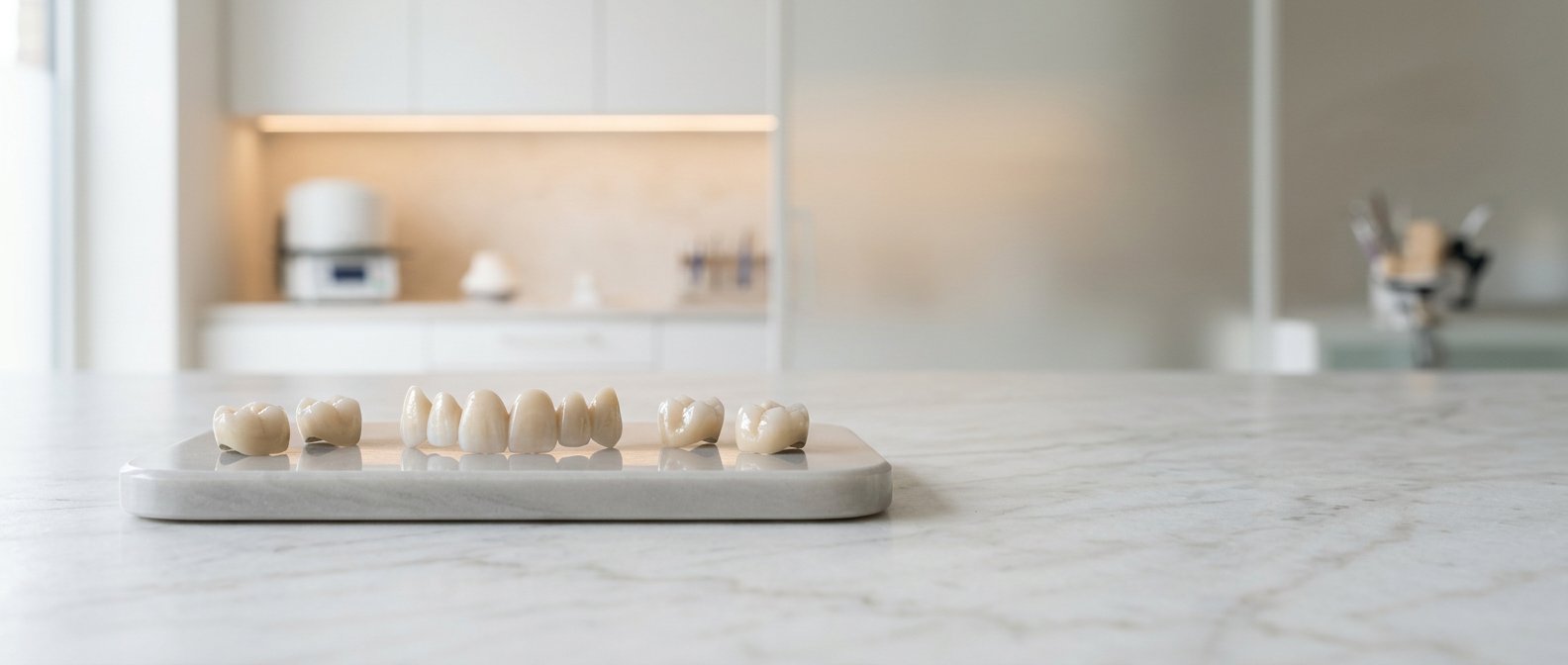 Zahntechnikerin bei der Arbeit